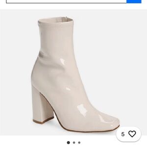 Steve Madden Women's Lynden Boot in Bone Patent Sz 8